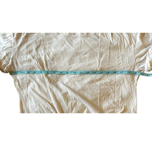 Calvin Klein Peach Short Sleeve Cropped Cotton T-Shirt Womens Size S - Picture 6 of 8